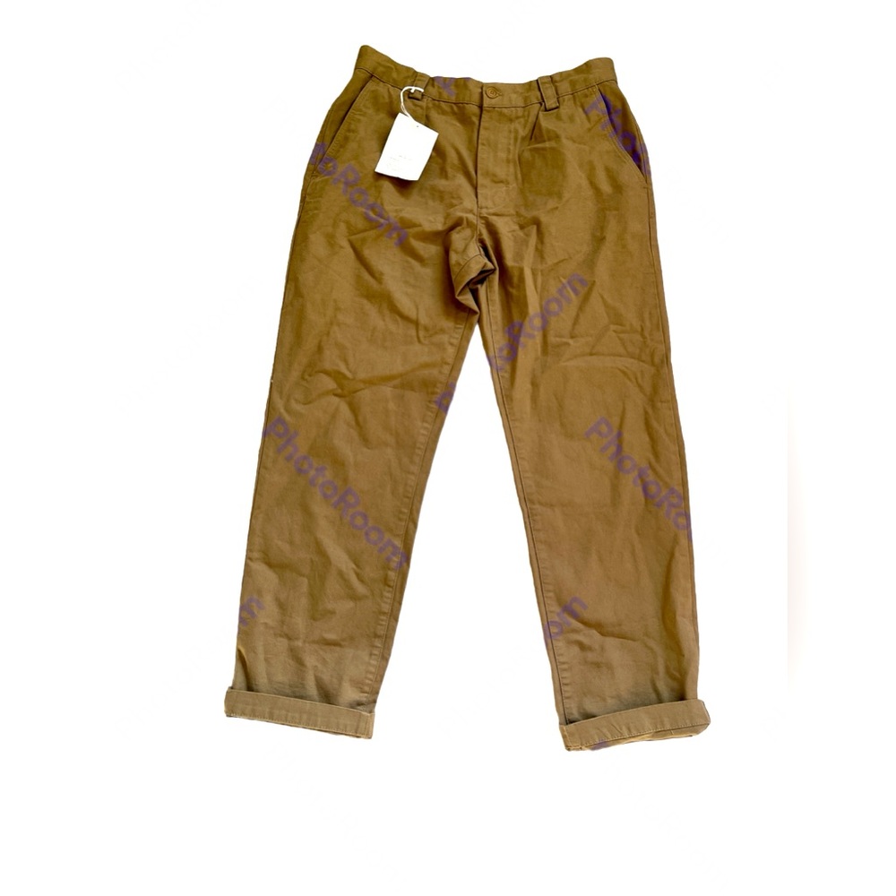 Zara Origins Men’s Sz 42 Khaki Cotton Dress Pants NWT